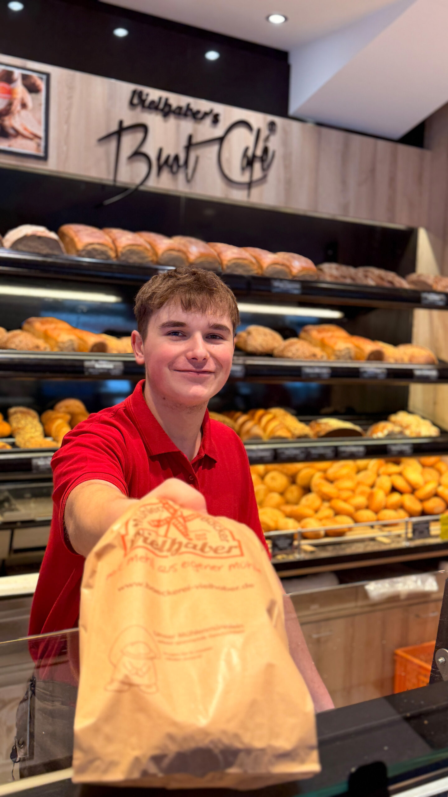 Verkauf in einer Filiale der Mühlenbäckerei Vielhaber